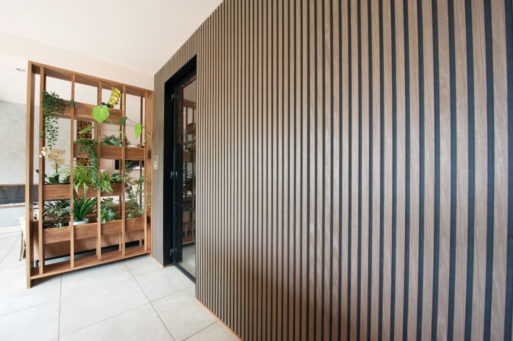 Walnut panelling in Surrey Home